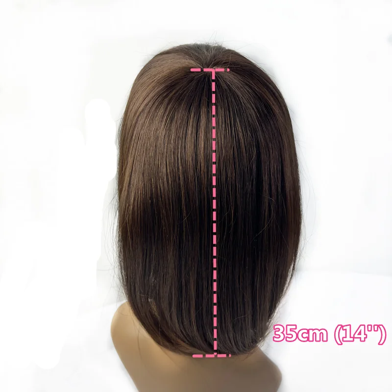 Human Hair Toppers For Women Brazilian Hair Piece 3 Clips In Extensions For Thinning Non-Remy human hair toppers
