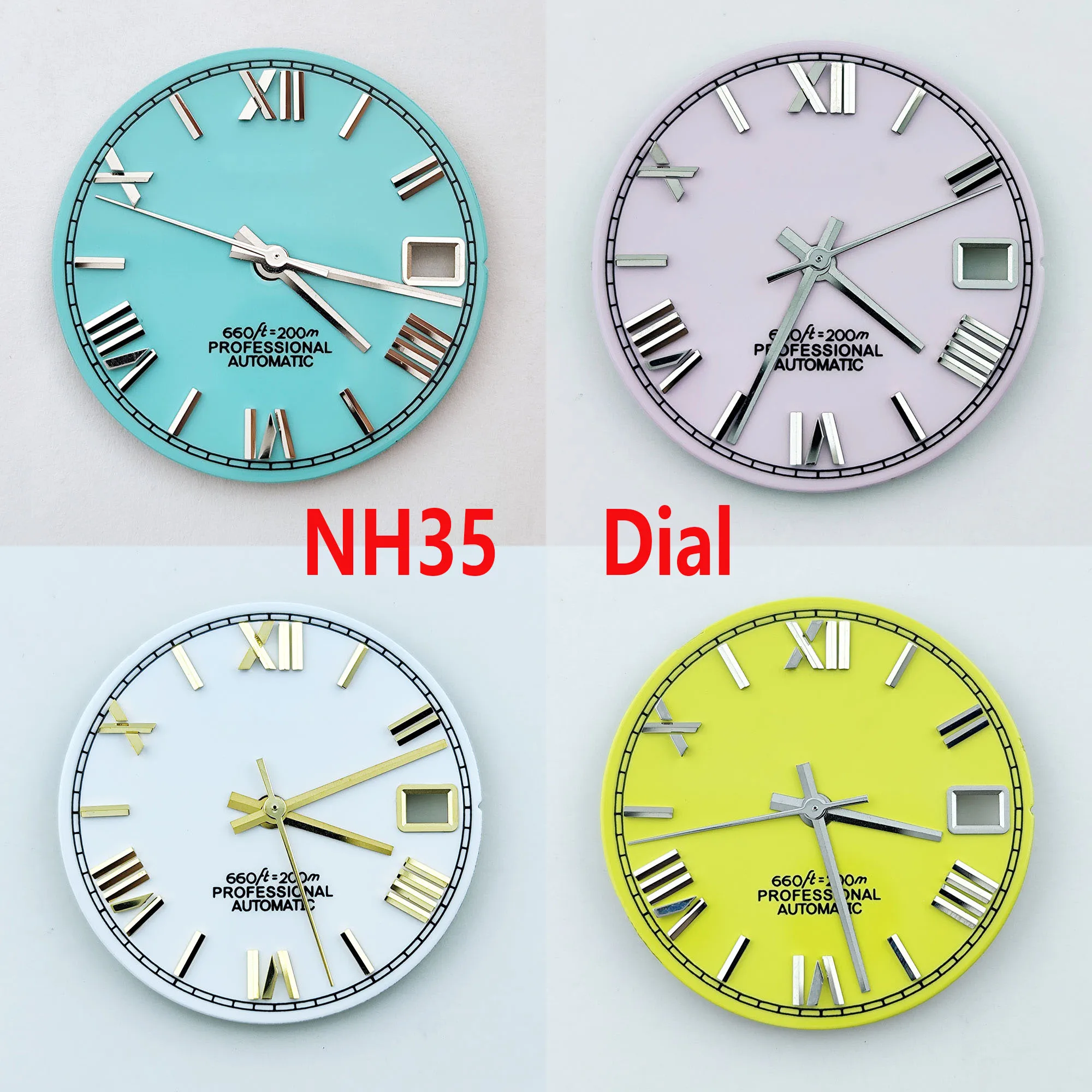 

NH35 dial Enamel dial Roman dial 28.5mm watch dial S dial suitable for NH35 NH36 movements watch accessories repair tool