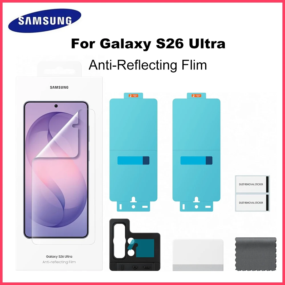 2PCS Originale per Samsung Galaxy S26 Ultra S26Ultra Pellicola protettiva antiriflesso Pellicola protettiva antiriflesso originale