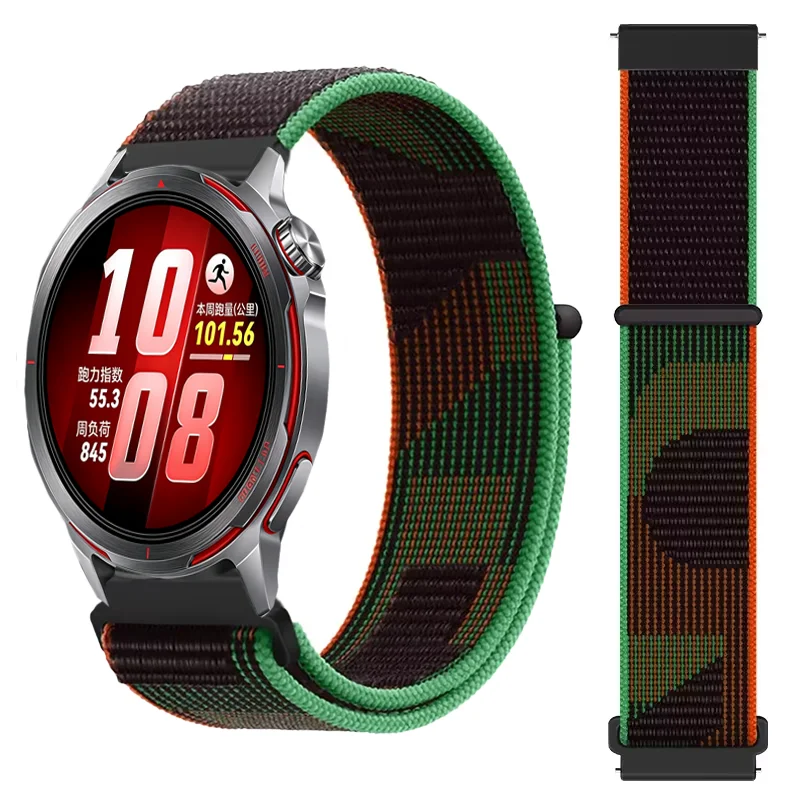 Sports Nylon Loop Strap, 20mm 22mm, Universal Smartwatch Band Bracelet