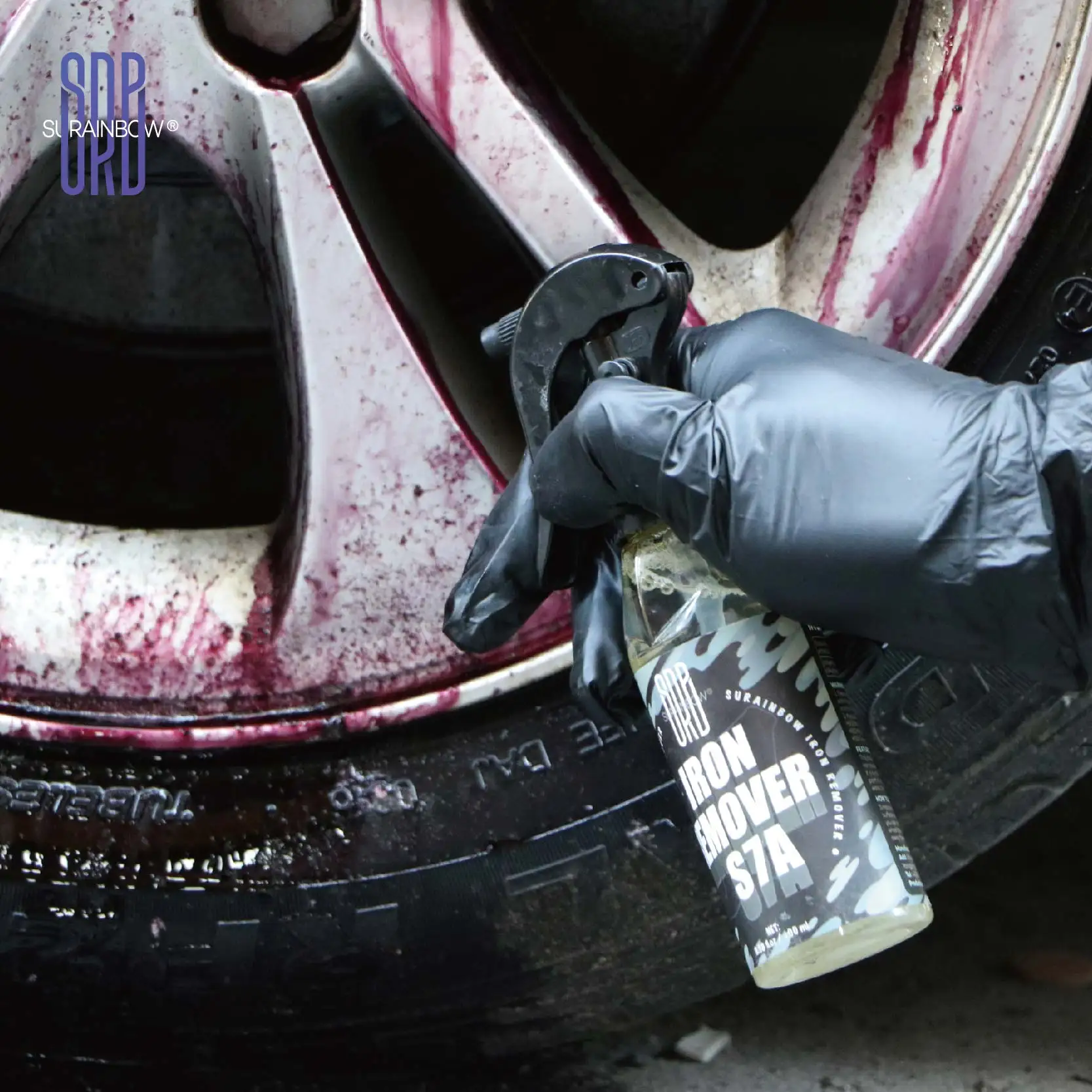 Car Iron Remover-Iron Remover Spray for Car Detailing Remove Particles in Paint Use Before Wax or Wash