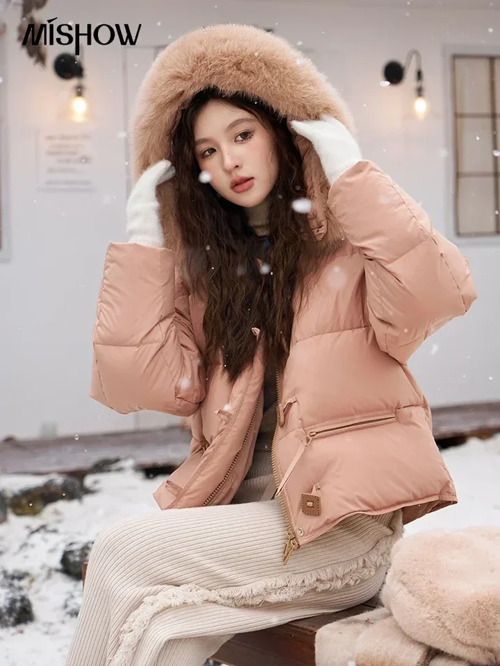 Parka Donna Invernale Con Pelliccia Ecologic Giacca Giubbotto Piumino Lungo Grigio Pelo Extra Volume Imbottito Caldo Mod