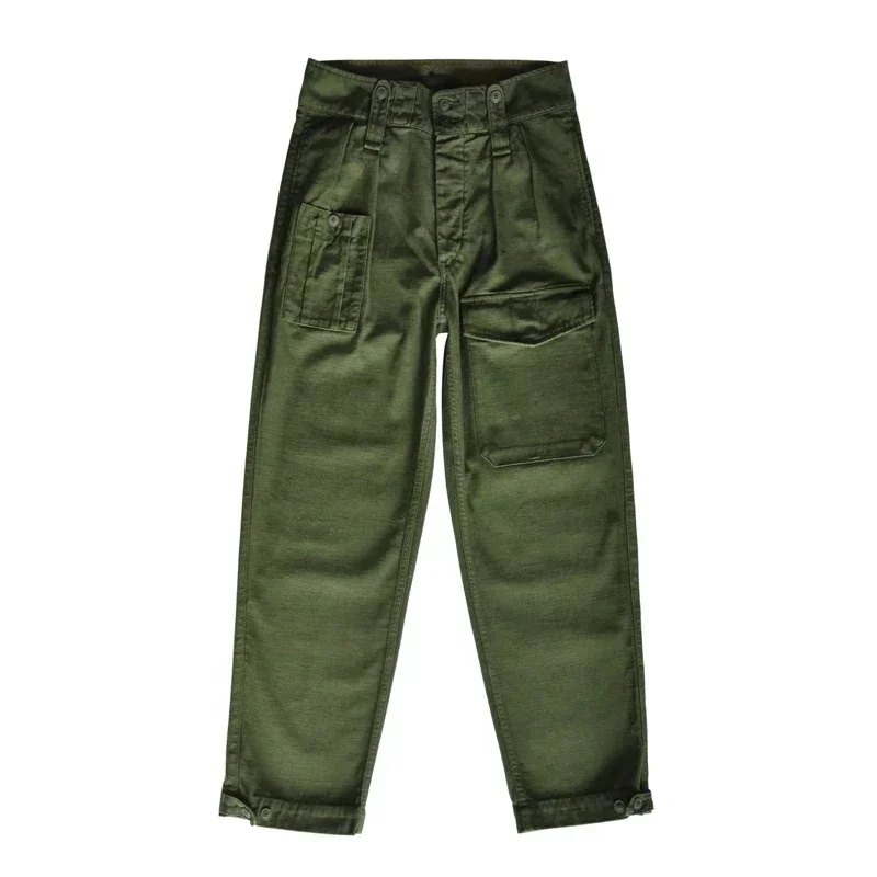 SauceZhan P37 British Army Pants OG107 Utility Fatigue Pants Classic Military Olive Sateen Baker pants Pants&Capris Cargo Pants 4