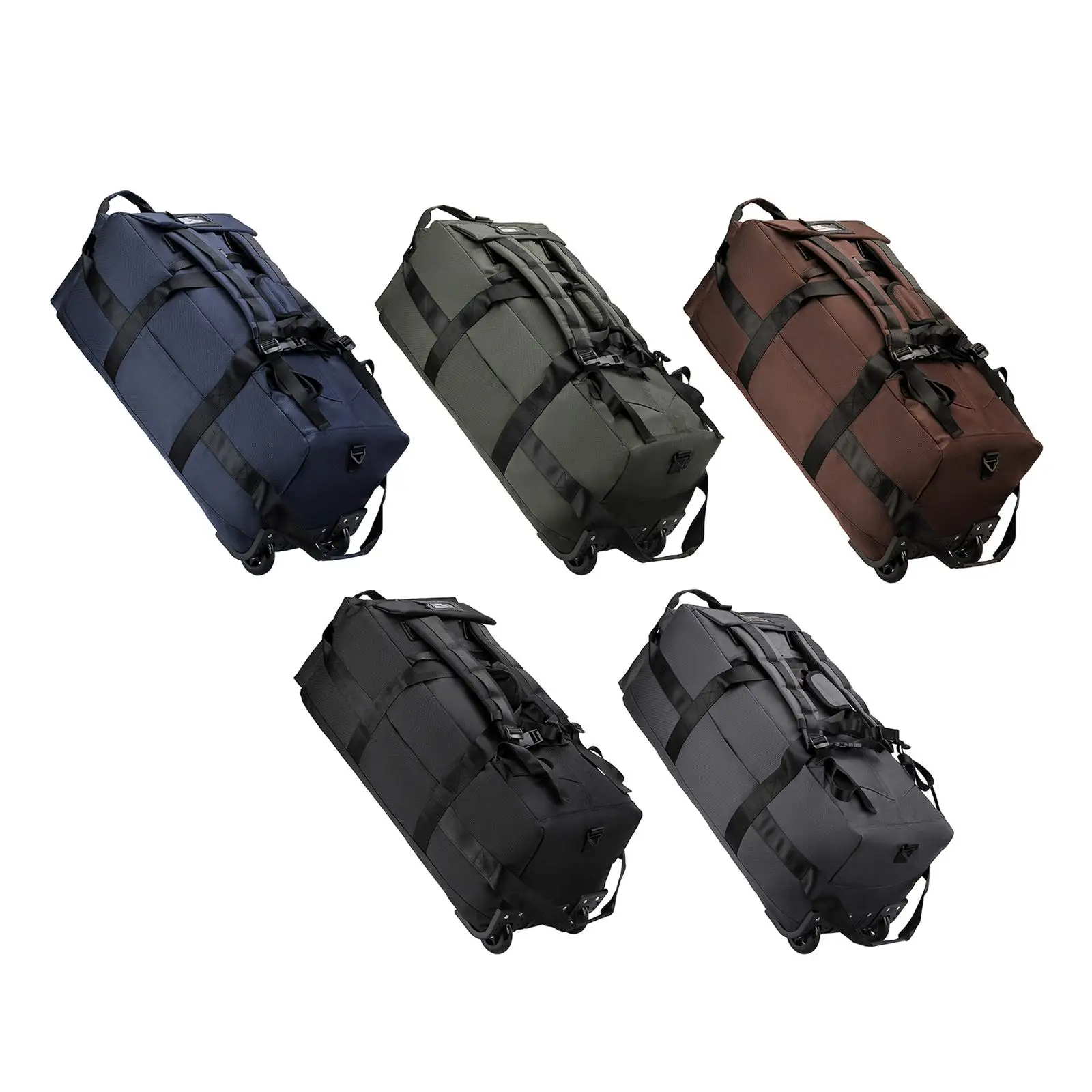 Wheeled Duffel Bag Foldable Suitcase for Traveling Beach Camping Storage Bag
