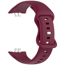 Silicone Fashion Replacement Wristband Bracelet Strap (Wine red)