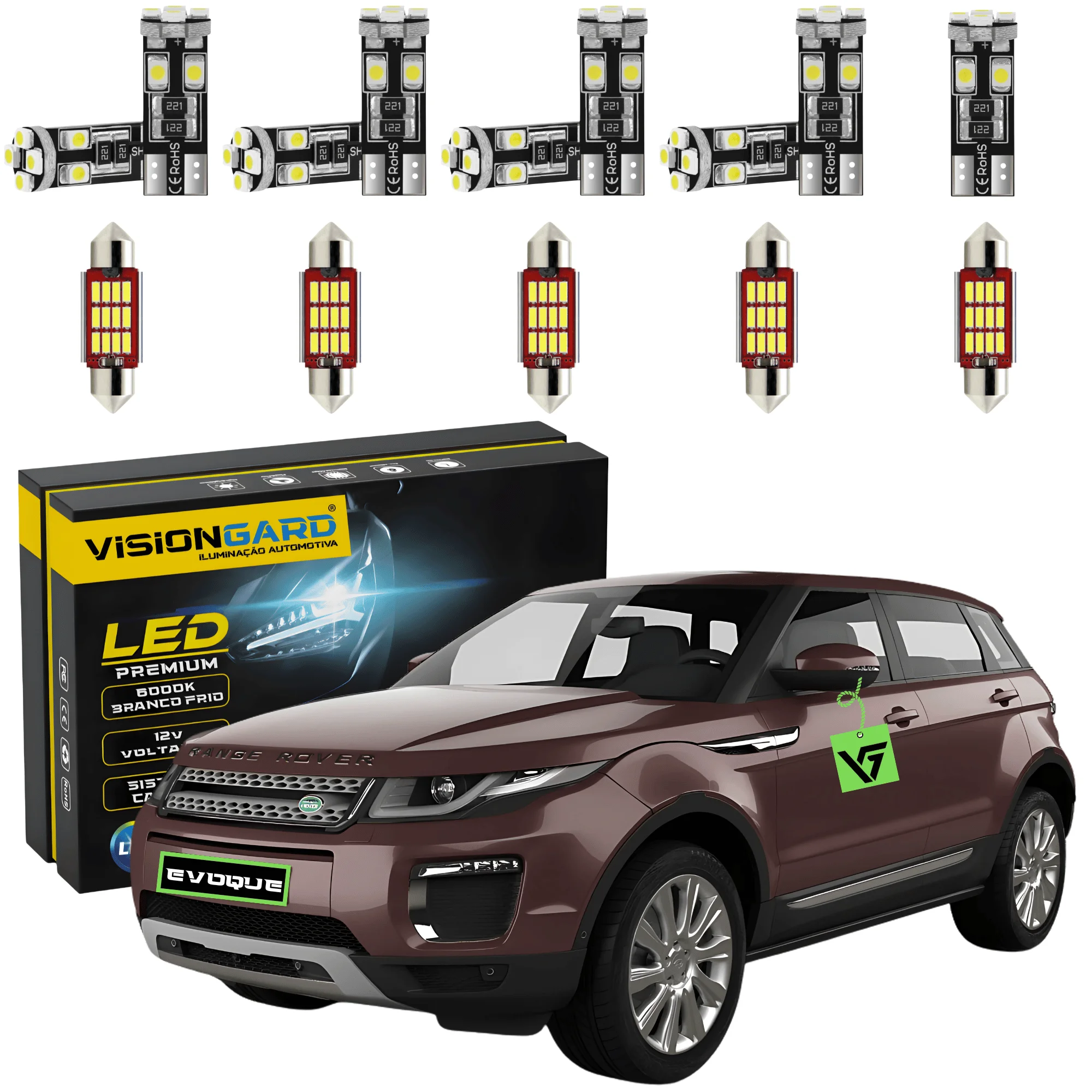 Land Rover Evoque Internal Led Lamp Kit 2012/2016 Canbus
