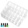 Clear 9/24/36/40 Grids Acrylic Makeup Organizer Lipstick Holder Display Rack Case Cosmetic Nail Polish Make Up Organiser Tool 3