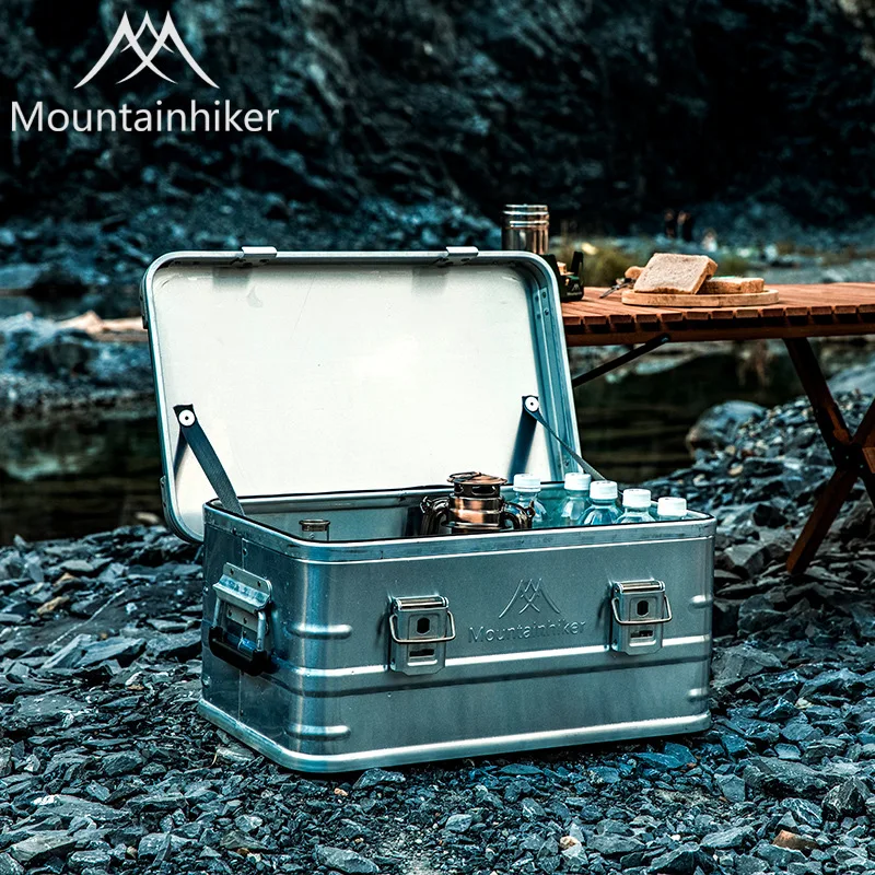 Camping storage bag 20-96L outdoor storage box camping picnic travel aluminum alloy box accessories