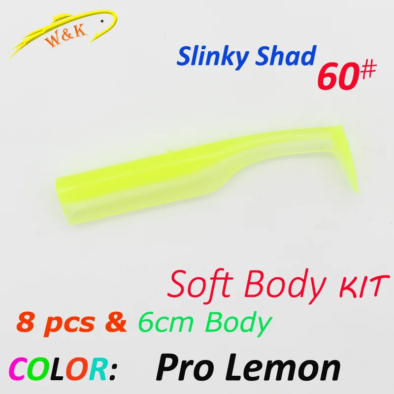 Enhanced Fishing Lure Kit - Slinky Shad Soft Lures with Jig Heads for Rock and Mud Minnow Fishing