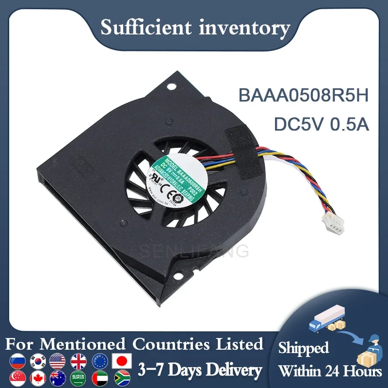 Genuíno Novo Apropriado para Avc Baaa0508r5h Dc5v 0.5 a P002 Quatro-fio Ventilador de Refrigeração