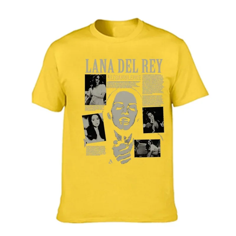 Singer Lana Del Rey Print T Shirt Men Women Fashion Hip Hop Streetwear Harajuku Short Sleeve Plus Size T Shirt Unisex Top 4