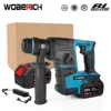 WOBERICH Brushless Electric Hammer Drill Multifunctional Rotary Cordless Rechargeable Power Tools For Makita 18V Battery 1