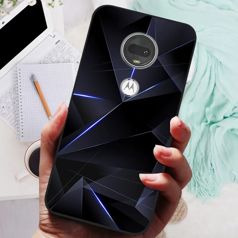 Stylish Soft TPU Protective Case - Fashionable Painted Cover for Motorola Moto G7 Series