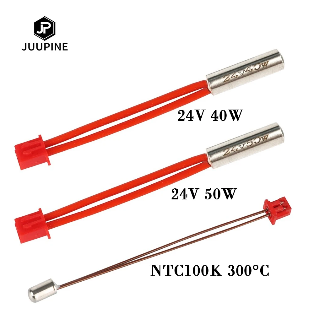 

For Sprite Extruder Ender 3 S1 Pro 3D Printer 24V 40/50W Cartridge Heater NTC100K High Temperature 300°C Thermistor Heating Tube