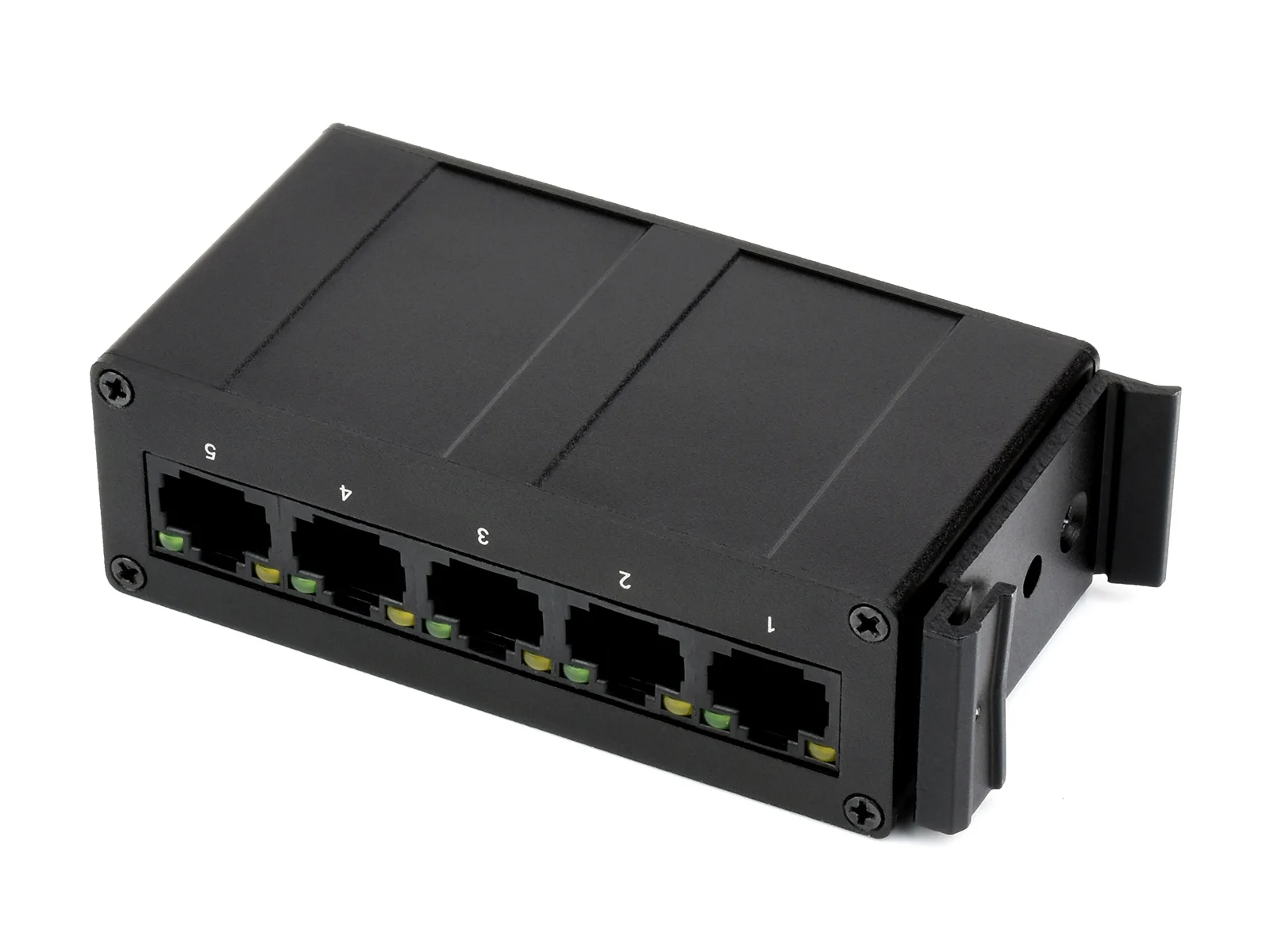 Waveshare  5P ⰡƮ ̴ ġ, IEEE 802.3x ȣȯ,  10, 100, 1000M , DIN  Ʈ