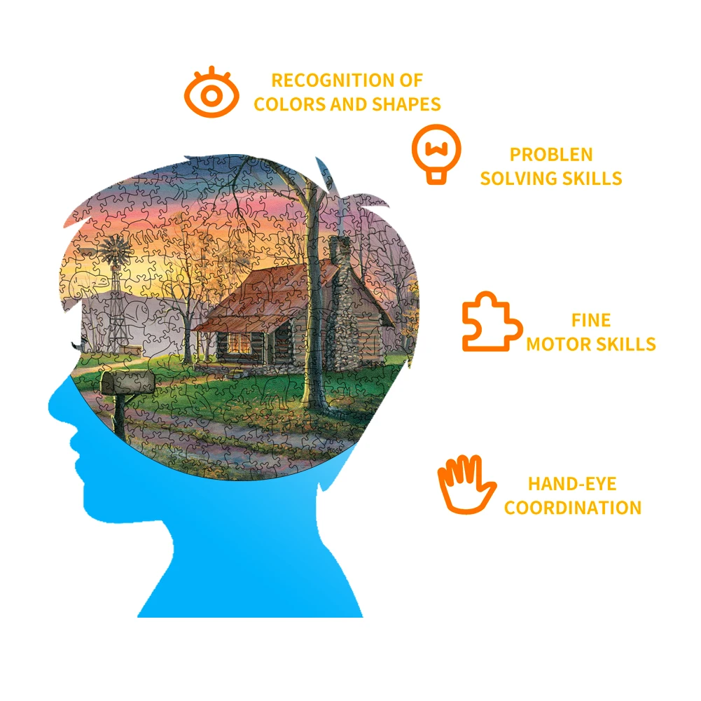 Рисунок 4 - Деревянный 3D-пазл-мельница