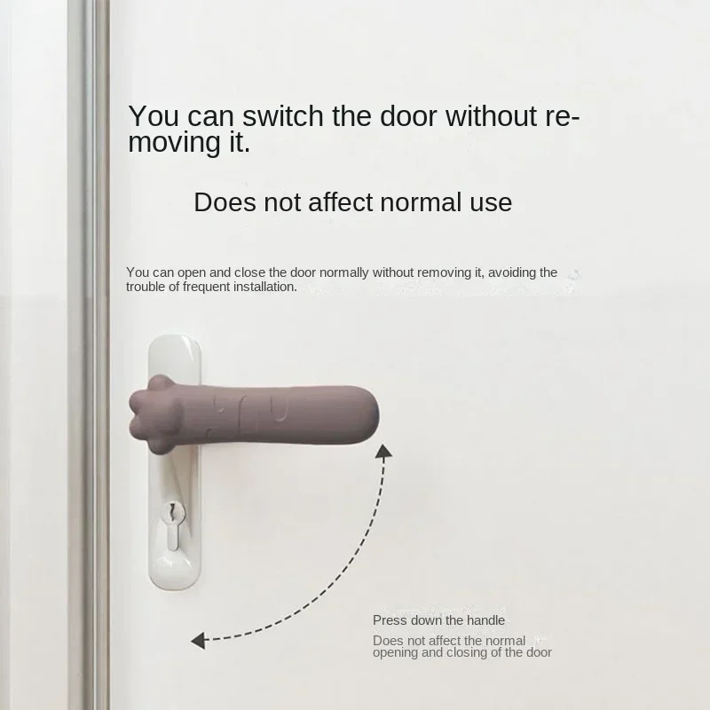 Children's Siliconedoor Handle Protective Cover Anti-collision Anti-staticdevice Room Door er Pad Entrance Door Handle Cover