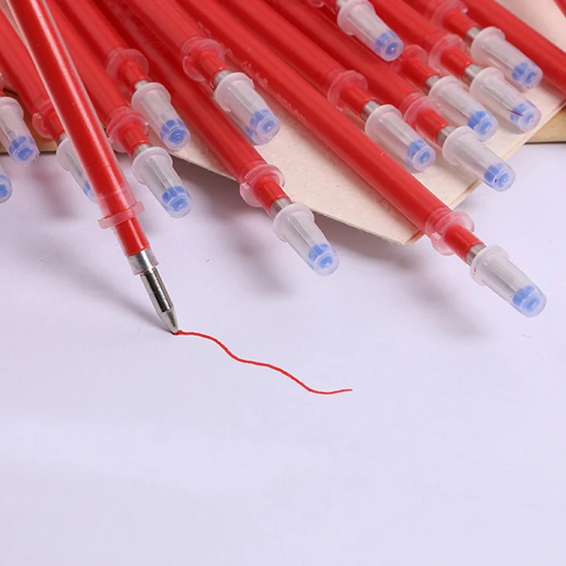 20PCS/set of Gel pen Refills 0.5mm Black Blue Red Ink Refill School Office Stationery Writing Supplies 3