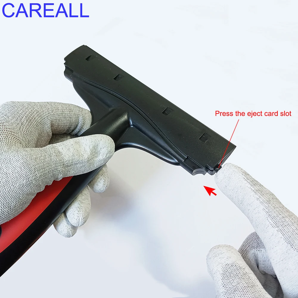 CAREALL 면도날 스크레이퍼 청소용 15cm 스틸 블레이드 접착 라벨 데칼 스티커 제거기 창문 유리 자동차 주방 도구