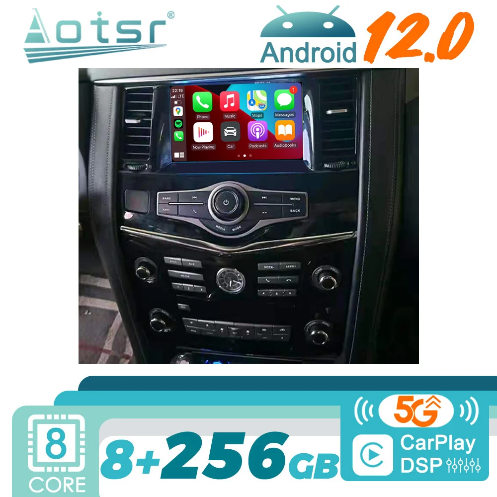 

Автомагнитола 2DIN для Nissan патруль Y62 2010 - 2020 Android, стерео, мультимедийный видеоплеер, головное устройство, экран, GPS-навигация