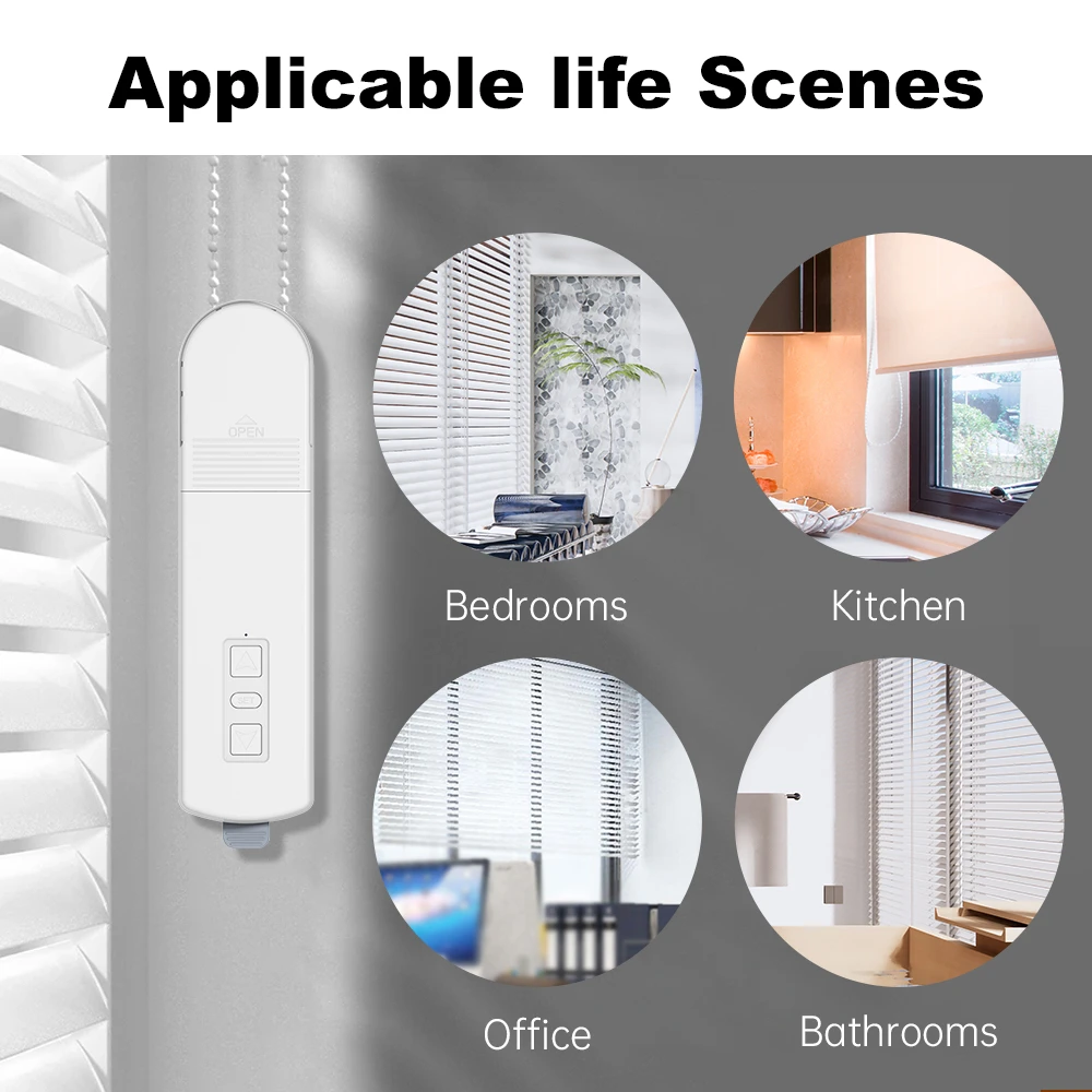 Manhot Tuya Zigbee 롤러 쉐이드 드라이버 Alexa Google Home Yandex가 포함된 태양광 패널 음성 제어 기능이 있는 전기 블라인드 모터