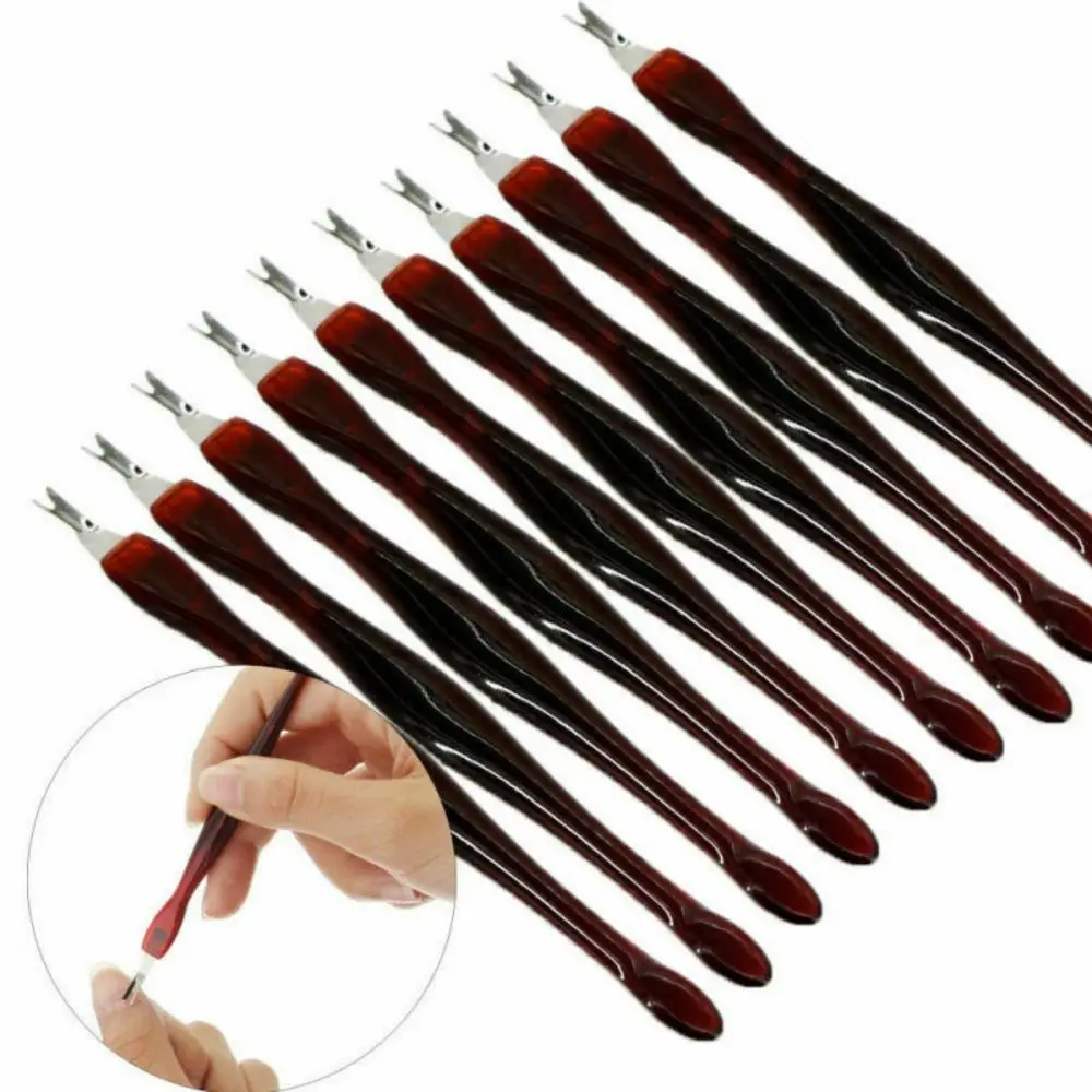 

Толкатель для кутикулы с наконечниками из нержавеющей стали высокого качества, триммер, резак, удалитель, педикюр, маникюр, отшелушивающий инструмент для дизайна ногтей