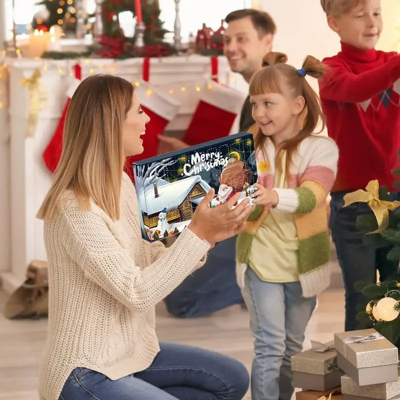 Calendario De Adviento 2025 Con 24 Rompecabezas – 12 De Metal Y 12 De Plástico 3D, Niveles De Dificultad, Regalo De Navidad Para Niños Y Adultos
