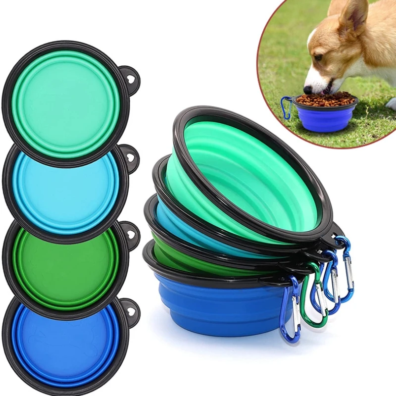 1000ml Large Collapsible Bowl for Dogs Puppy Feeding and Irrigation Supplies Dog Accessory Cat Dishes Pet Watering Products