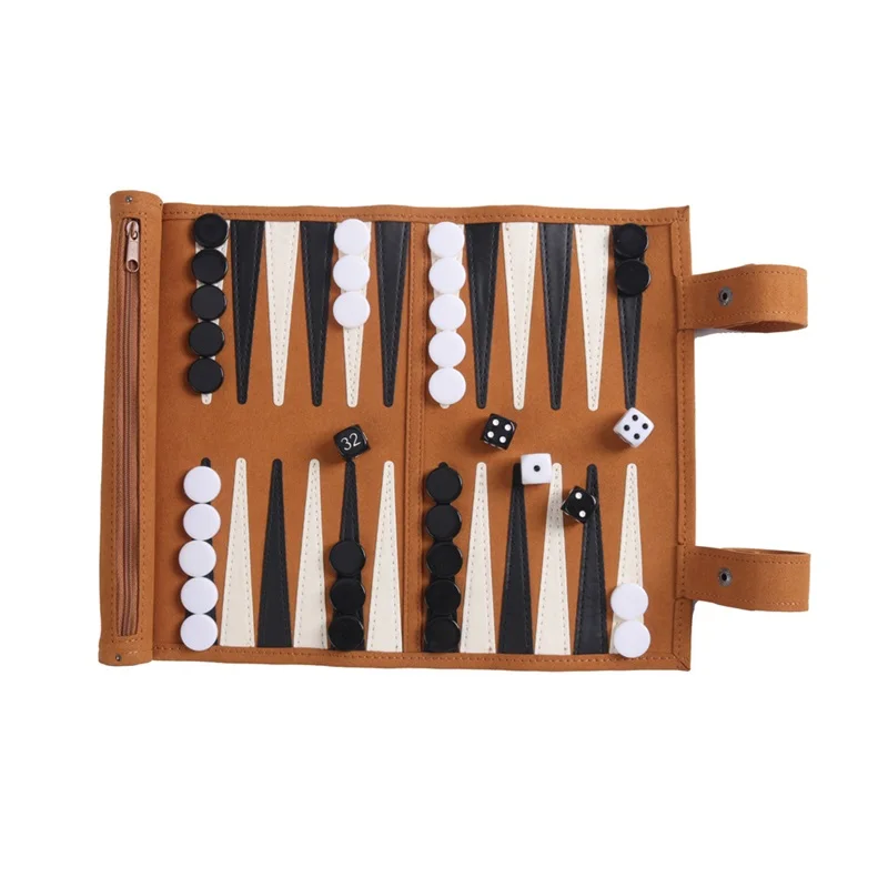 Backgammon Board Game Portable Backgammon Sets For Adults Travel Games Adult Roll Design Children's Puzzle Game Board Strategy board game