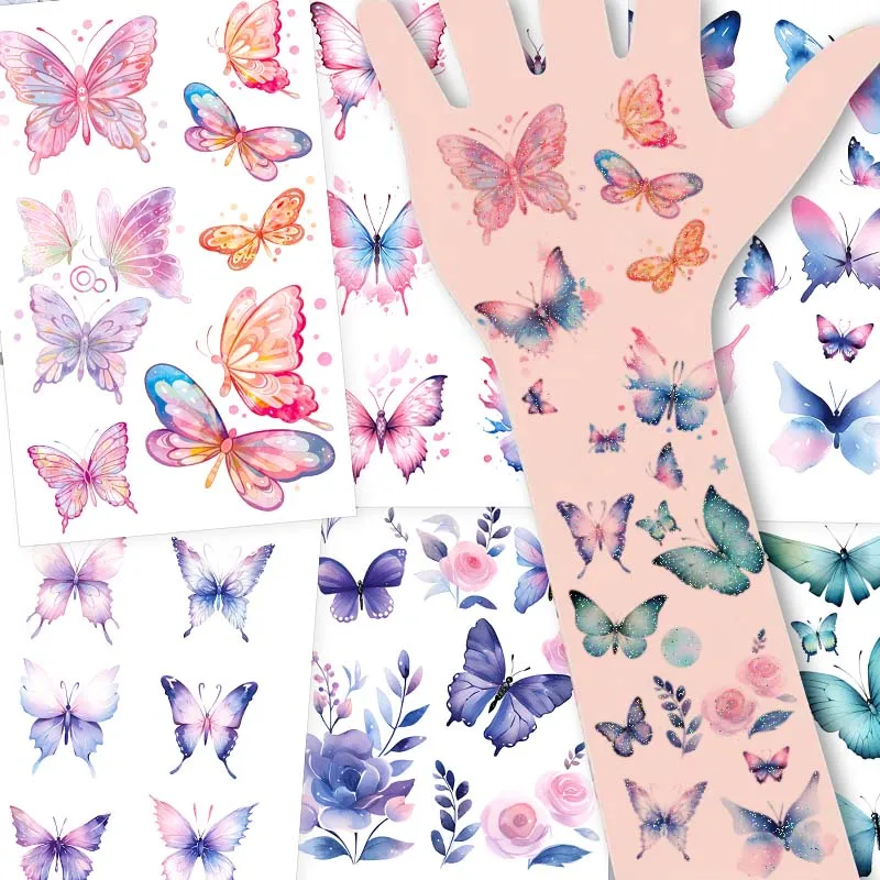 Konsait Farfalla tatuaggi temporanei per bambini, Finti tatuaggio