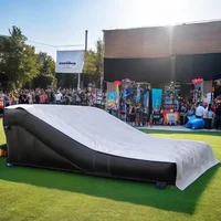 Commerical Inflatable Mtb Landing Airbag,Sloped Jump Air Bag Mat, Mountain Bike Airbag Ramp Motocross Landing Bag For Bmx Landin 1