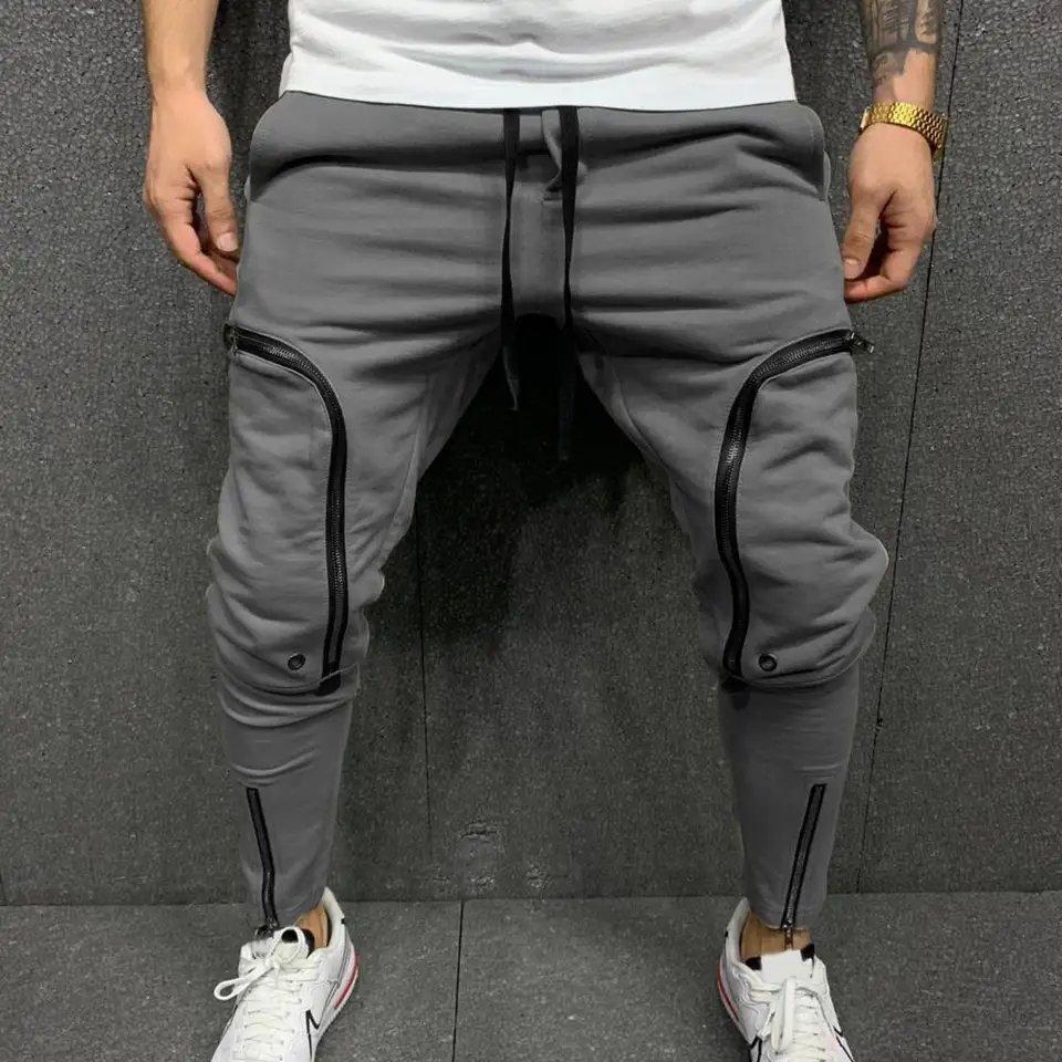 Pantalones Hombre Deportivos Pants Primavera Verano Moda Casual Jogging Pantalon Largo Ligero Fitness Gym Color Sólido Cómodo Talla Grande Slim Fit Running Cordón Basic Trekking Chandal