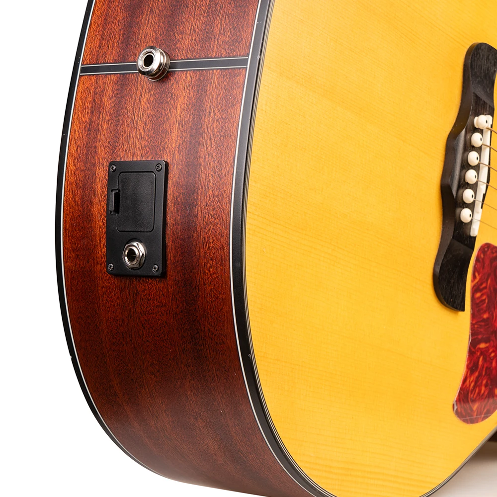 GUITTO GGP-02 Acoustic Guitar Pickup Preamp Piezo Pickup Reverb Delay Chorus Effect Pickups For 36-42 Inch Acoustic Guitars