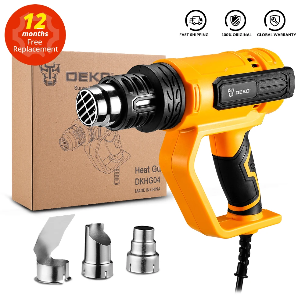 DEKO NEW DKHG04 Advanced Hot Air Gun Temperatures Adjustable Electric Heat Gun|Heat Guns| - AliExpress