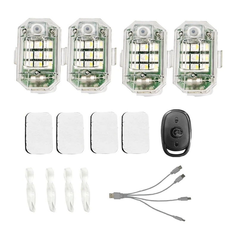 

Wireless Remote Control LED Strobe Light For Car Motorcycle Bike 7 Colors Anti-Collision Flash Warning Lamp