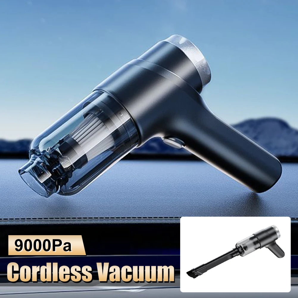 

120W Wireless Car Vacuum Cleaner 9000Pa Rechargeable Wet Dry Vacuum Cleaner Cordless Handheld Mini Auto Vacuum Home & Car Use