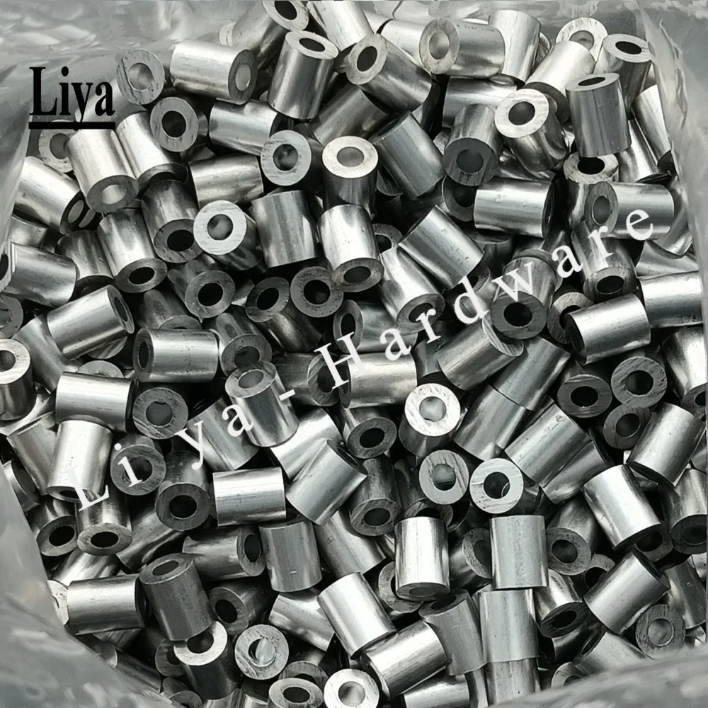 M3 M4 M5 M6 Aluminum Washers 10-20pcs/lot round hollow no thread standoff spacer thickness 2/3/4/5/6/8/10/12mm