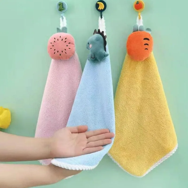 Baby Towel 1/4PCS Cute Hand Towels for Kids Baby Microfiber Fingertip Towels