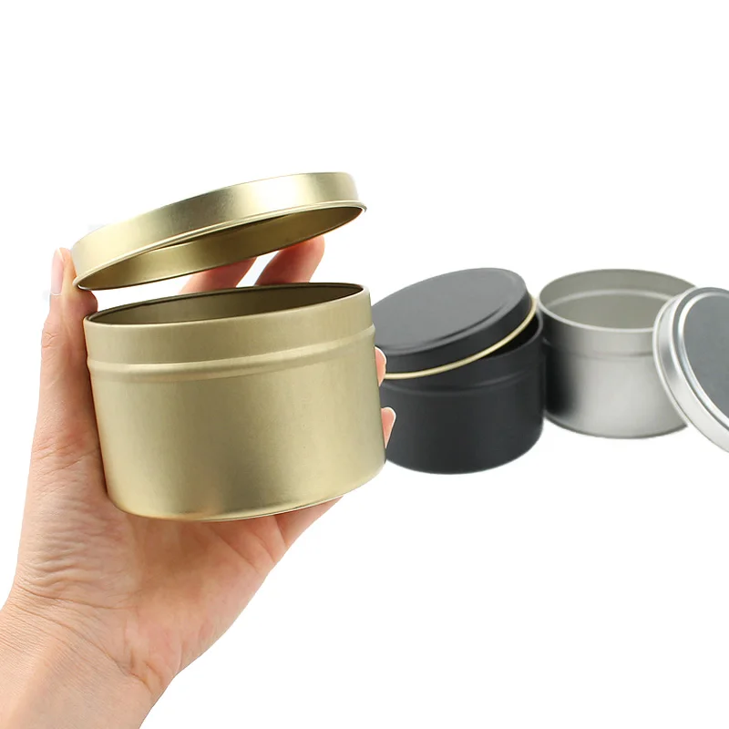 12pcs 4oz Metal Candle Tins For Diy Candle Making, Metal Tins With