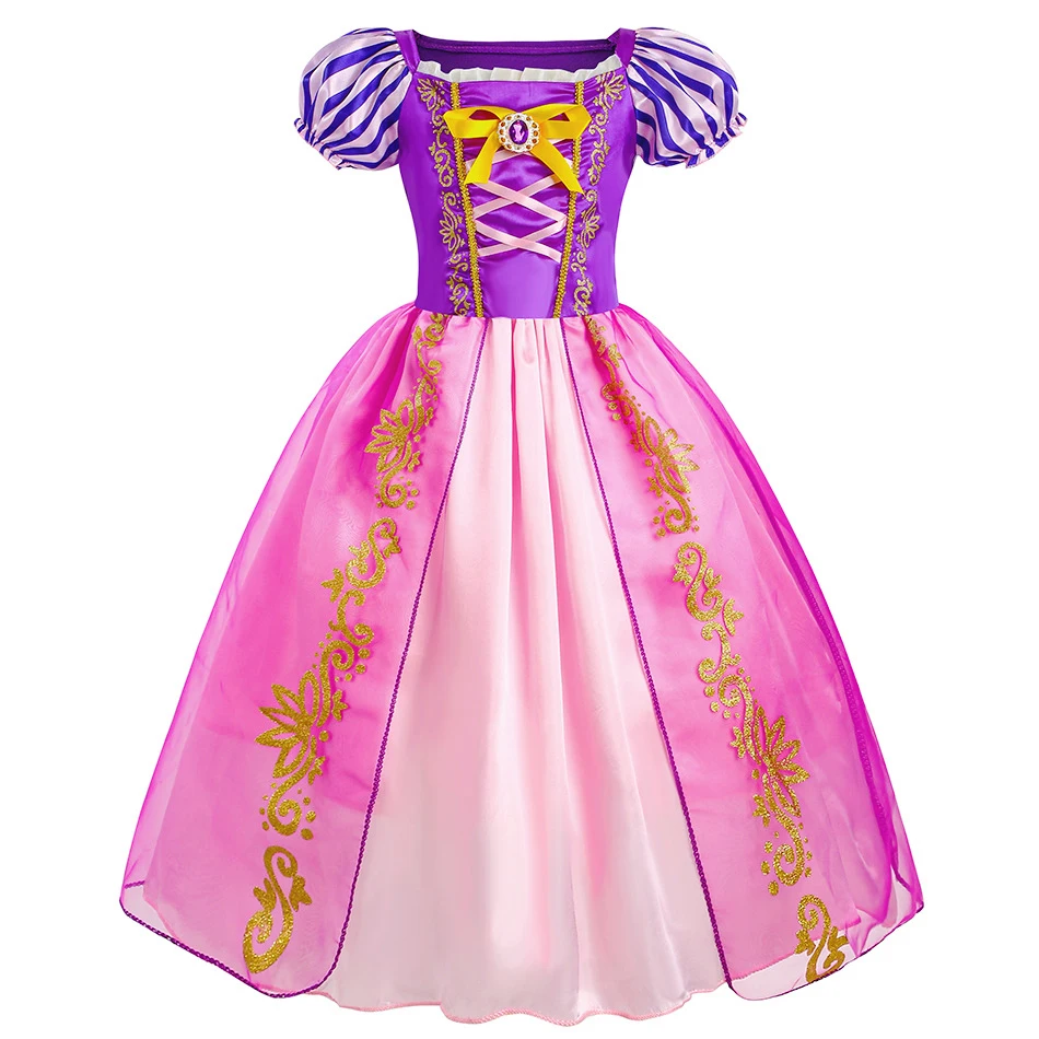 Rapunzel Dress for Girls Kids Summer grovigliato costumi Fancy