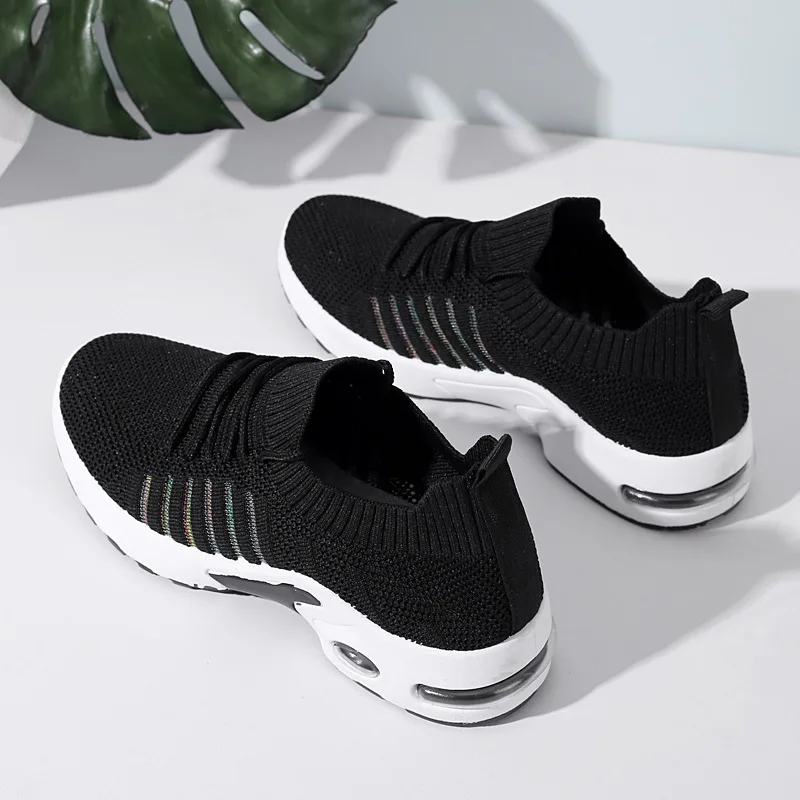 TSTCTB 2020 New Fashion Sneakers for Woman Stretch Fabric Breathable Lace-up Comfortable Soft Bottom Tenis De Mujer Women Shoes