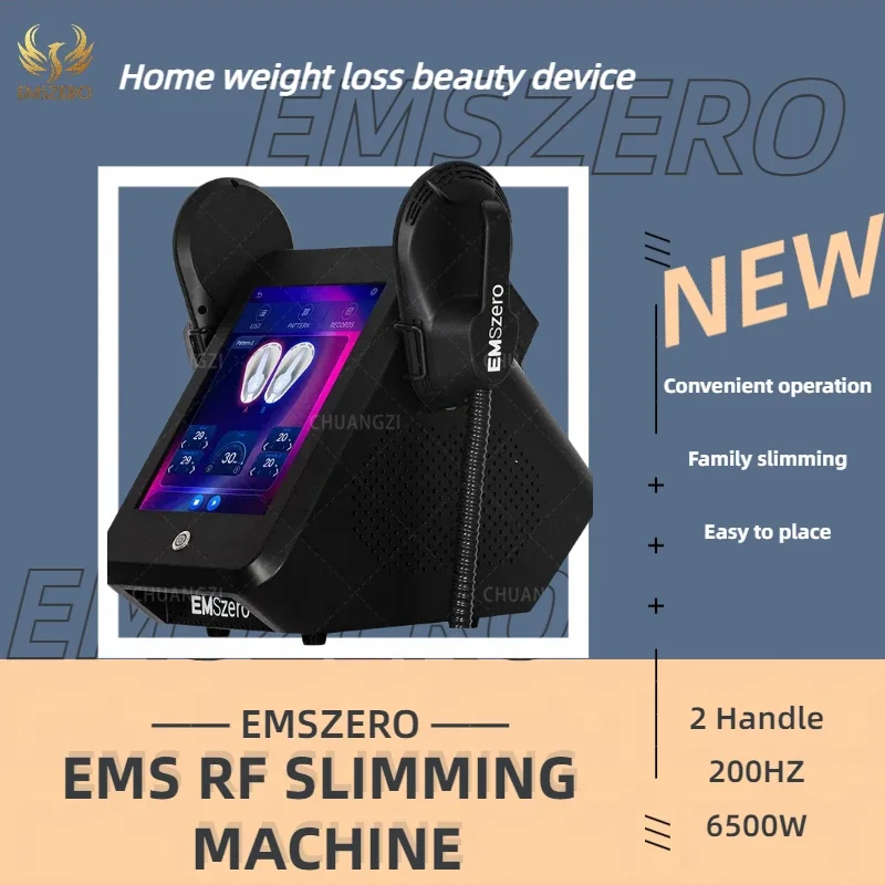 

Portable EMS Neo RF EMSzero Machine With 4 Handles Muscle Training EMS RF Muscle Stimulator Body Slimming Fat Burning Machine