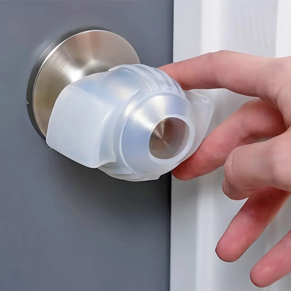 Silicone Door Handle Protector Anti-collision Door Handle Pad Baby Safety Protection Noiseless Cover 1PC door knob covers door handle covers