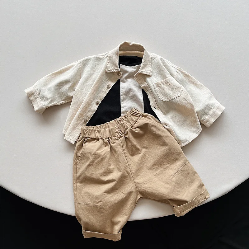 Autumn Children Long Sleeve Shirts Solid Color Tops Toddler Boys Girls Cotton Clothes Kids Turn-down Collar Shirts kids shirts boys shirts