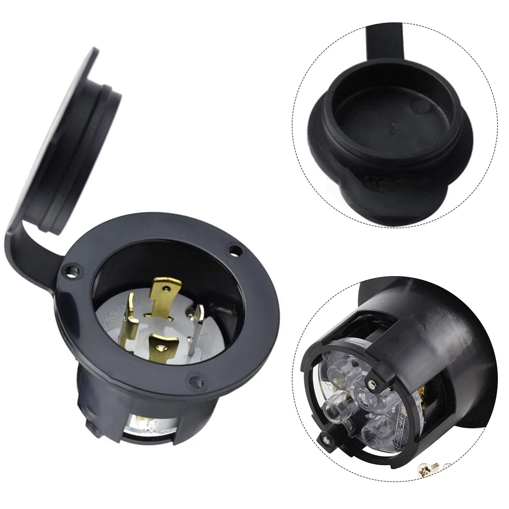 

Водонепроницаемый фланцевый входной вход с крышкой для электронного оборудования, Мопсов, 30 А, 125 В