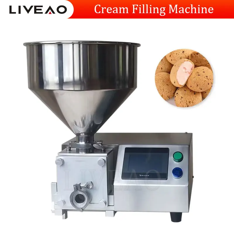 

Automatic Quantitative Cream Puff Filling Machine Cake Bread Chocolate Jam Injection Machine