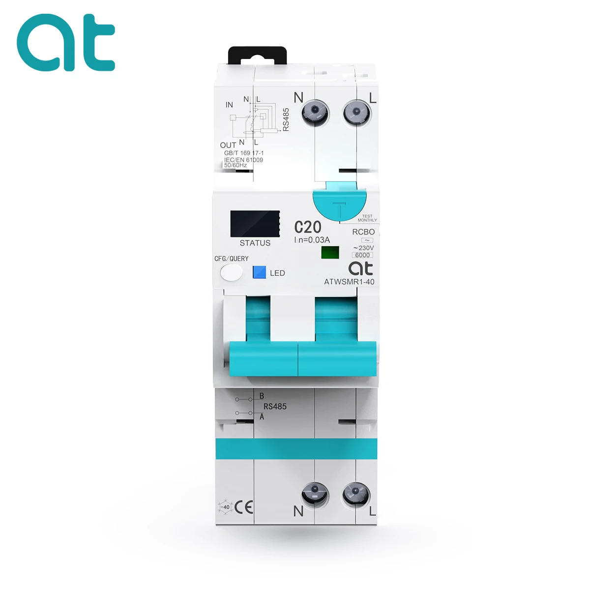 Circuit Breaker Tuya WIFI RCBO Current Overload Overvoltage/Undervoltage Over Current Leakage Protection Reclosing Switch