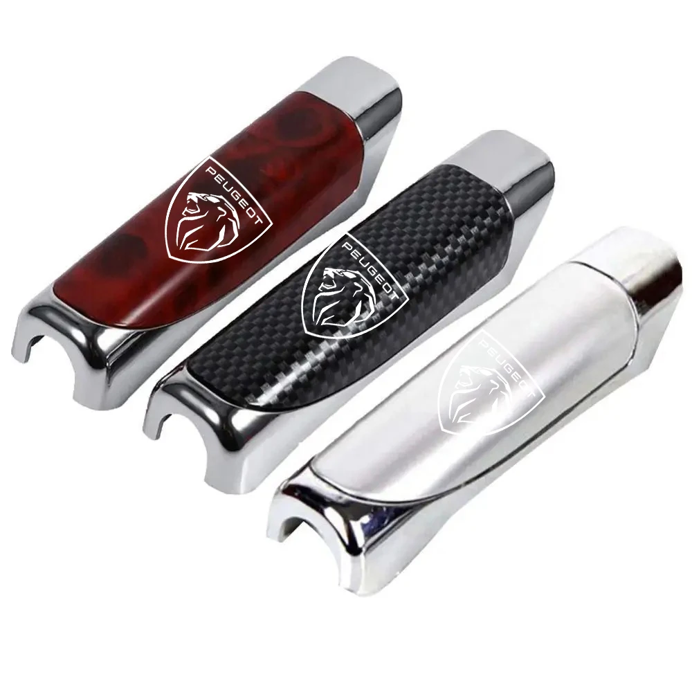 Hand Brake Cover Car Carbon Fiber Anti-slip for Peugeot RCZ GT 208 etc.