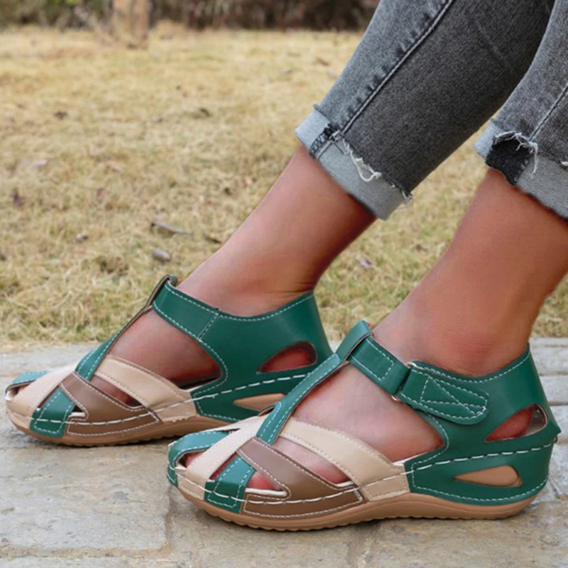 Summer Women’s Beach Sandals – Open Toe Wedge Party Shoes for Ladies Beach Footwear Sandals