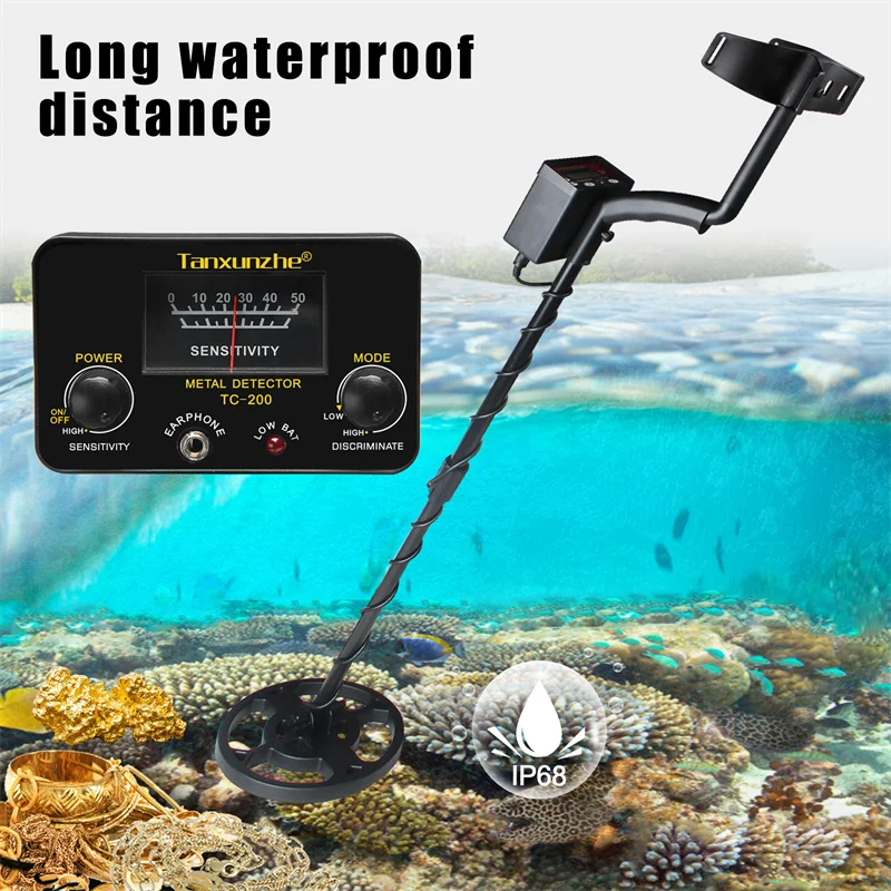 Metal Detector TC-200 Upgrade Underground Draad Ijzer Metalen Goud Detector Verstelbare Tracker Voor Schat Zoeken